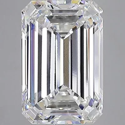 16.73ct F VVS2 Rare Carat Ideal Cut Emerald Lab Grown Diamond