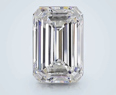 16.73ct F VVS2 Rare Carat Ideal Cut Emerald Lab Grown Diamond