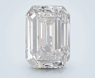 1.57ct D VS2 Rare Carat Ideal Cut Emerald Lab Grown Diamond