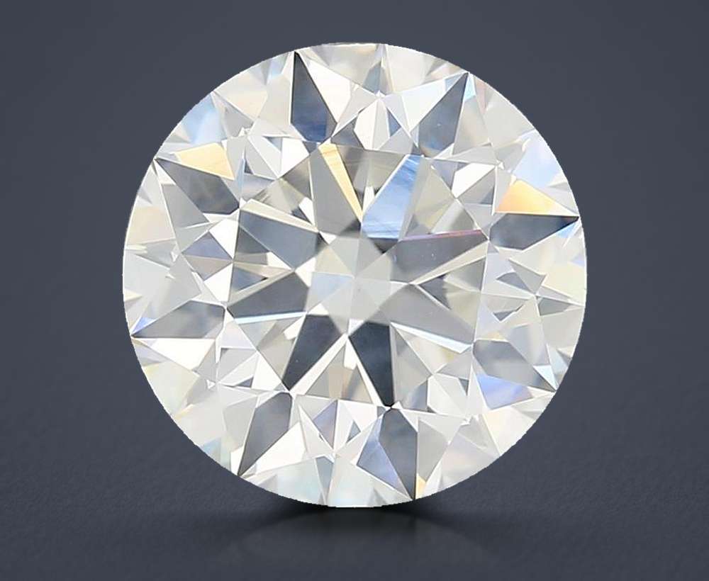 3.03ct I SI2 Rare Carat Ideal Cut Round Diamond