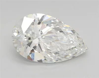 4.00ct F VS1 Rare Carat Ideal Cut Pear Lab Grown Diamond