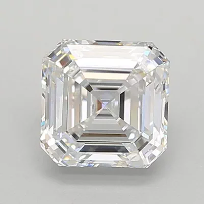 2.08ct D VVS1 Rare Carat Ideal Cut Asscher Lab Grown Diamond