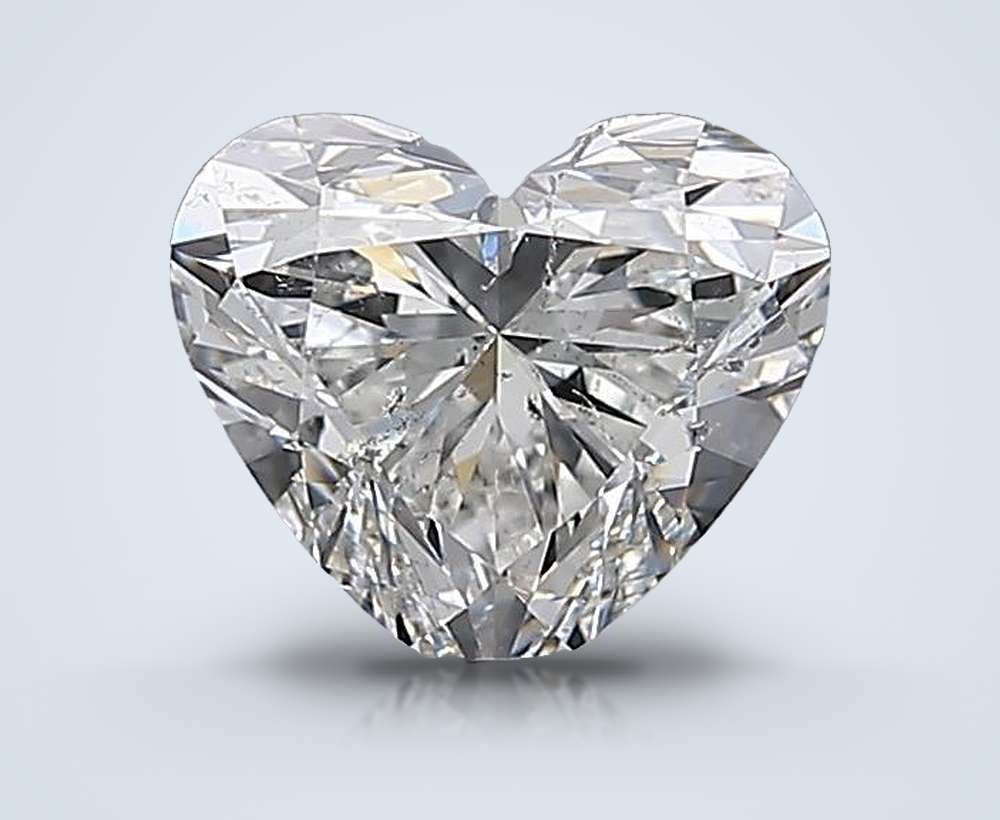 1.01ct F SI2 Rare Carat Ideal Cut Heart Diamond