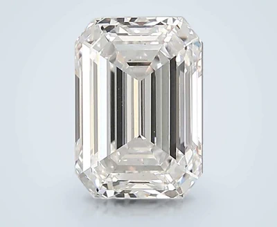 3.08ct F VS1 Rare Carat Ideal Cut Emerald Lab Grown Diamond