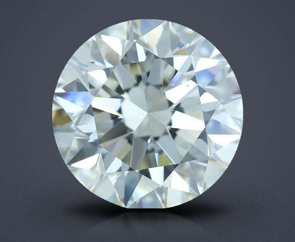 5.01ct K VS1 Rare Carat Ideal Cut Round Diamond