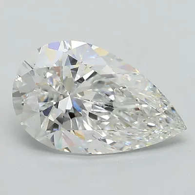 2.08ct F VS1 Rare Carat Ideal Cut Pear Lab Grown Diamond