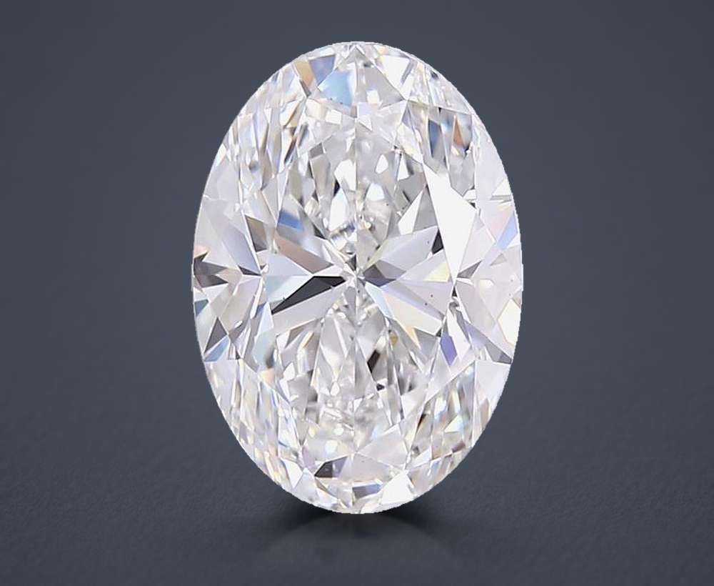 3.00ct D VS1 Very Good Cut Oval Lab Grown Diamond