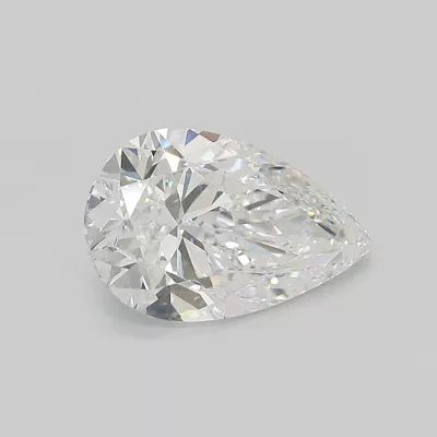 3.49ct E VVS2 Rare Carat Ideal Cut Pear Lab Grown Diamond