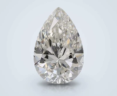 5.01ct J SI2 Rare Carat Ideal Cut Pear Diamond