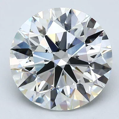 3.25ct H VVS2 Rare Carat Ideal Cut Round Diamond