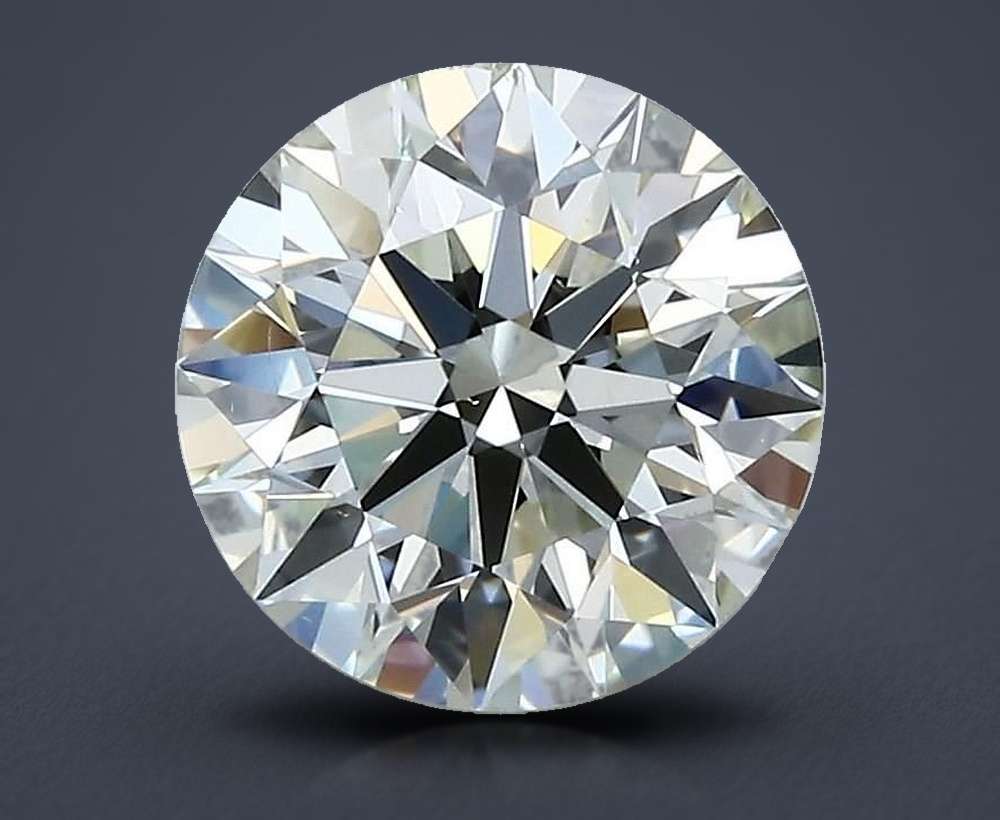 1.96ct K SI1 Rare Carat Ideal Cut Round Diamond