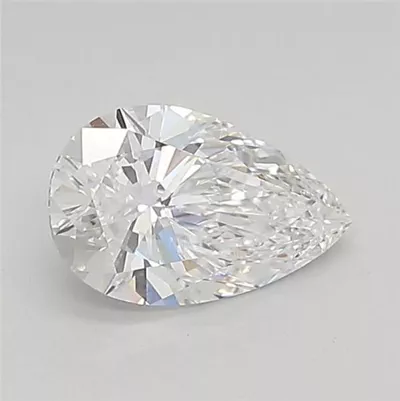 0.73ct D VVS1 Rare Carat Ideal Cut Pear Lab Grown Diamond