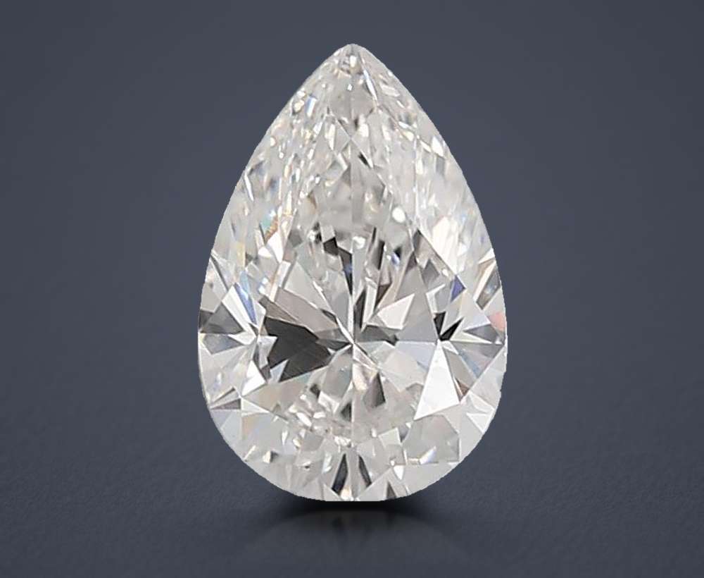 2.55ct F VVS2 Rare Carat Ideal Cut Pear Lab Grown Diamond