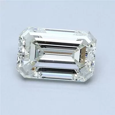2.01ct K SI1 Rare Carat Ideal Cut Emerald Diamond