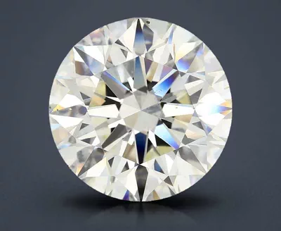 15.02ct K SI1 Rare Carat Ideal Cut Round Diamond