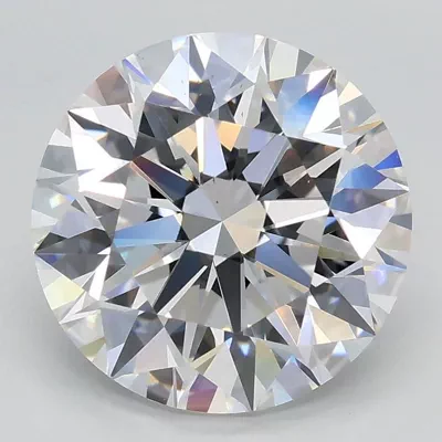 3.03ct D VS2 Excellent Cut Round Lab Grown Diamond
