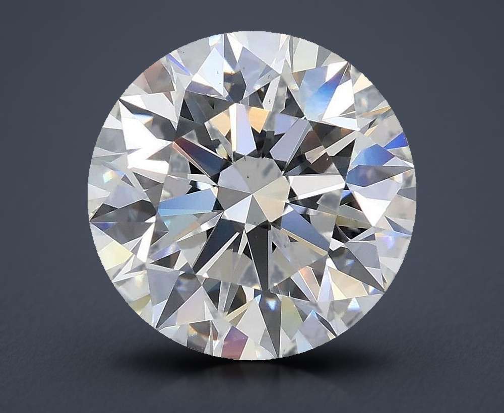 3.03ct D VS2 Excellent Cut Round Lab Grown Diamond