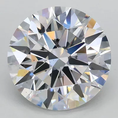 3.09ct E VS2 Rare Carat Ideal Cut Round Lab Grown Diamond