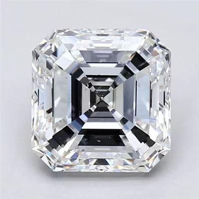 2.57ct F SI1 Very Good Cut Asscher Diamond