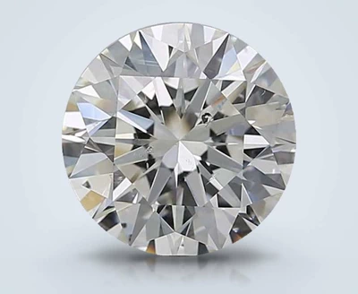 3.01ct I SI2 Rare Carat Ideal Cut Round Diamond