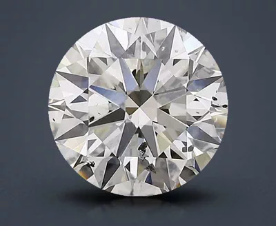 3.01ct J SI2 Rare Carat Ideal Cut Round Diamond