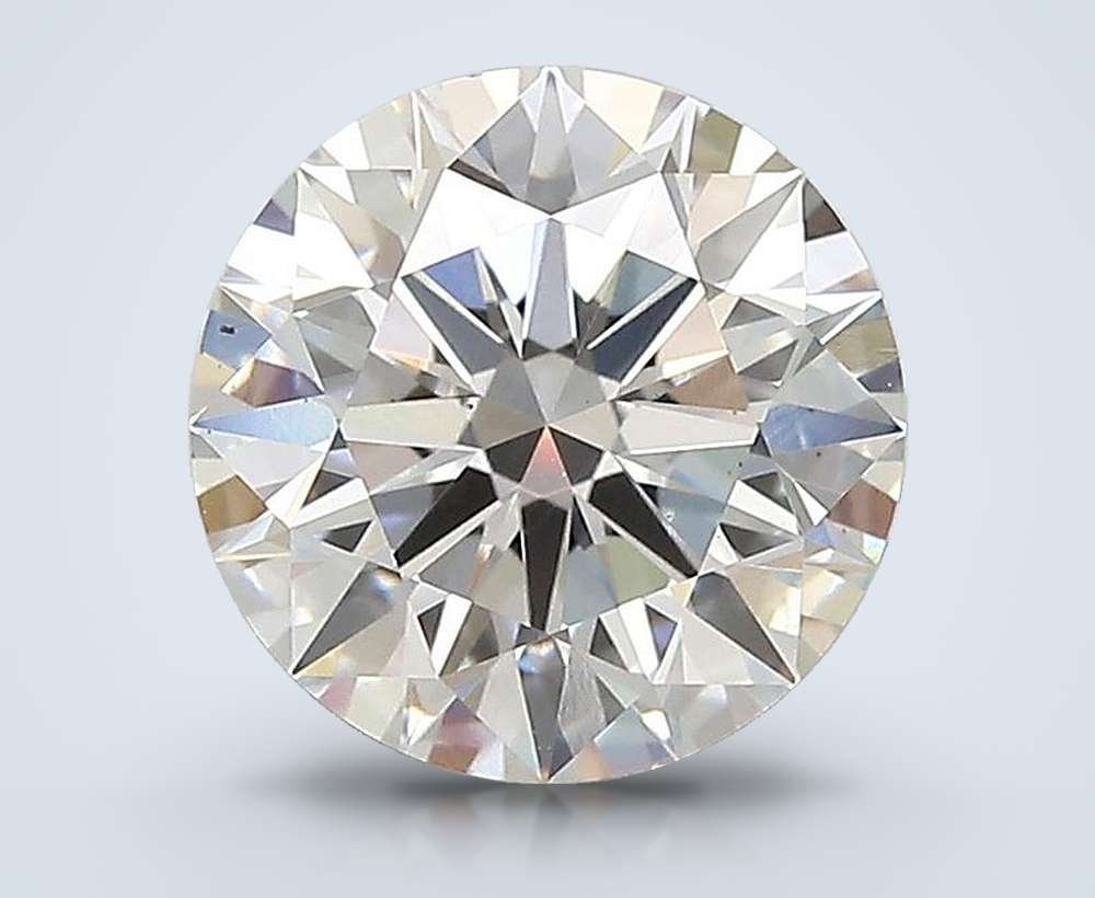 3.11ct F VS2 Rare Carat Ideal Cut Round Lab Grown Diamond