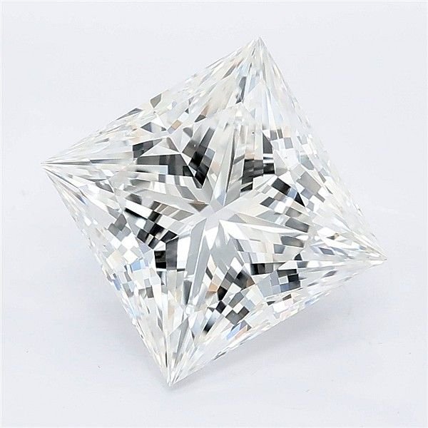 3.56ct E VVS2 Rare Carat Ideal Cut Princess Lab Grown Diamond