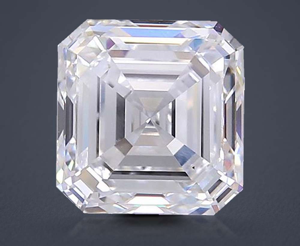 3.24ct D VS1 Rare Carat Ideal Cut Asscher Lab Grown Diamond
