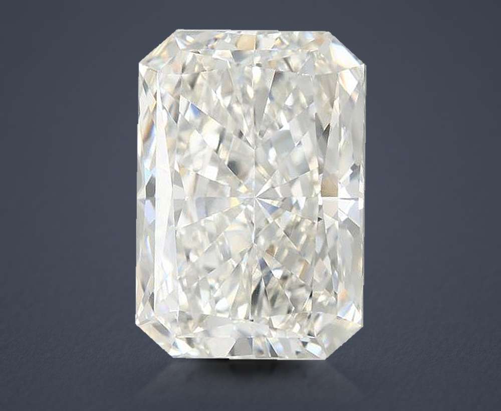 10.54ct H VVS2 Rare Carat Ideal Cut Radiant Lab Grown Diamond