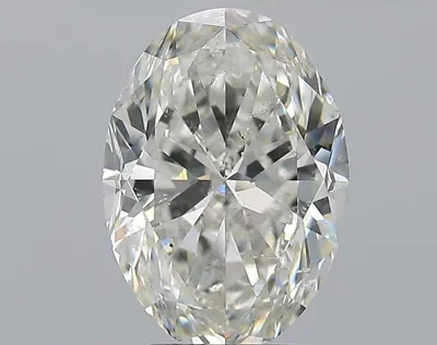 4.01ct J SI2 Very Good Cut Oval Diamond