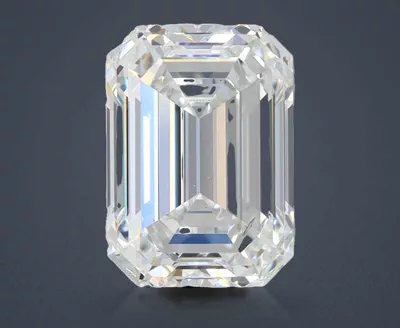 1.53ct E SI1 Rare Carat Ideal Cut Emerald Lab Grown Diamond
