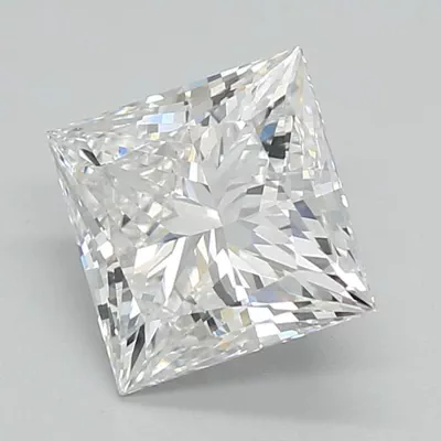 2.00ct E VVS2 Rare Carat Ideal Cut Princess Lab Grown Diamond
