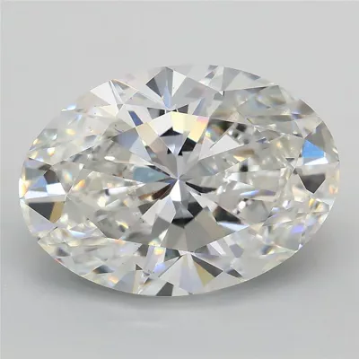 5.01ct F VS2 Rare Carat Ideal Cut Oval Lab Grown Diamond
