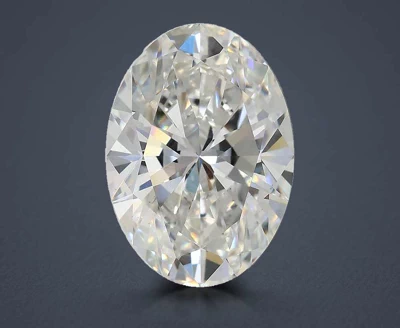 5.01ct F VS2 Rare Carat Ideal Cut Oval Lab Grown Diamond