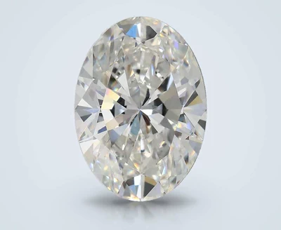 5.01ct F VS2 Rare Carat Ideal Cut Oval Lab Grown Diamond