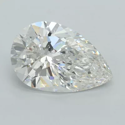 1.51ct F VVS2 Rare Carat Ideal Cut Pear Lab Grown Diamond
