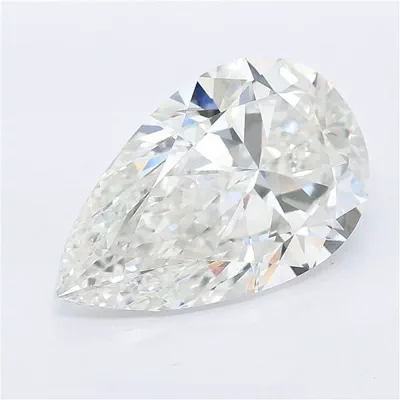 6.03ct F VS1 Rare Carat Ideal Cut Pear Lab Grown Diamond