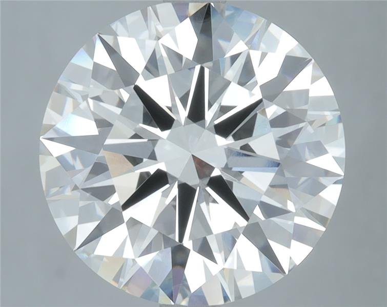 5.04ct H VVS2 Rare Carat Ideal Cut Round Lab Grown Diamond