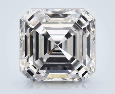 2.52ct D VS2 Rare Carat Ideal Cut Asscher Lab Grown Diamond
