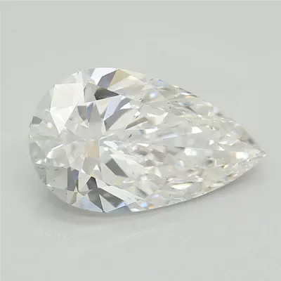 1.52ct D VS2 Rare Carat Ideal Cut Pear Lab Grown Diamond