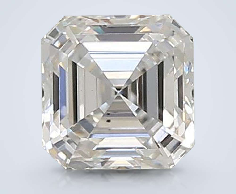 1.10ct E VS2 Rare Carat Ideal Cut Asscher Lab Grown Diamond