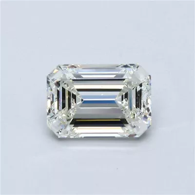 3.05ct J VS1 Rare Carat Ideal Cut Emerald Diamond