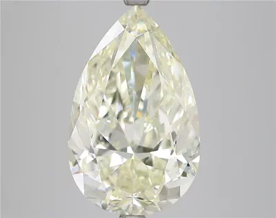 8.01ct K SI1 Rare Carat Ideal Cut Pear Diamond