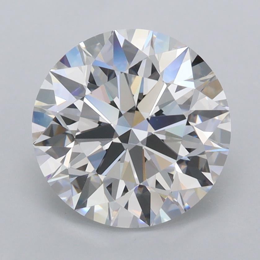 2.54ct D FL Rare Carat Ideal Cut Round Lab Grown Diamond