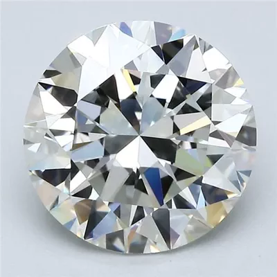 4.02ct J VVS2 Excellent Cut Round Diamond