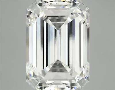 13.19ct F VVS2 Rare Carat Ideal Cut Emerald Lab Grown Diamond