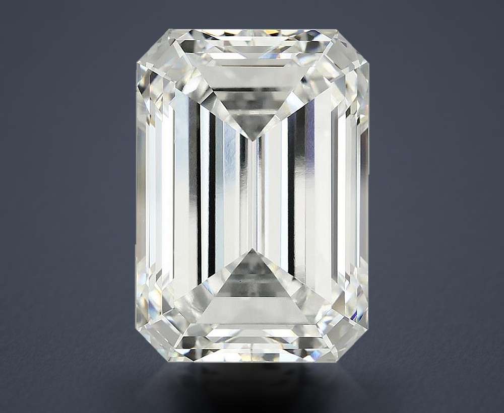 13.19ct F VVS2 Rare Carat Ideal Cut Emerald Lab Grown Diamond