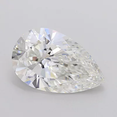 7.19ct F VVS2 Rare Carat Ideal Cut Pear Lab Grown Diamond