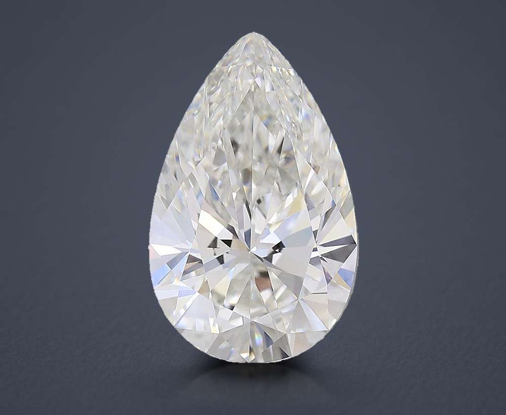 7.19ct F VVS2 Rare Carat Ideal Cut Pear Lab Grown Diamond