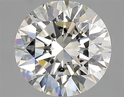 3.03ct J SI2 Rare Carat Ideal Cut Round Diamond